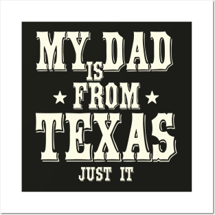 Texas dad_light color Posters and Art